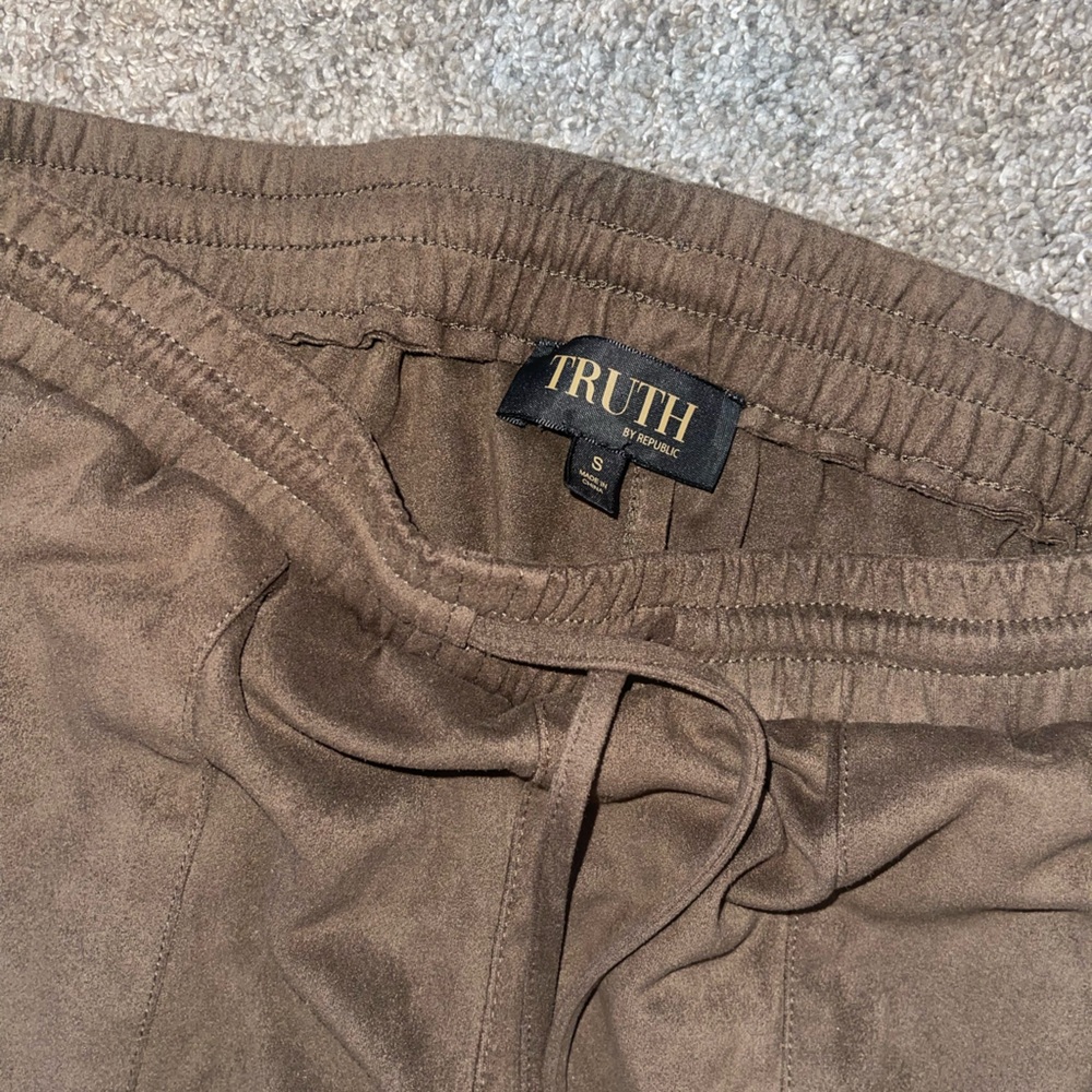 Truth Suede-Like Brown Pants